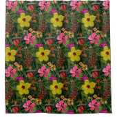 Tropische Blume Duschvorhang (Vorderseite)