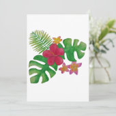 Tropische Blume Einladung (Stehend Vorderseite)