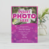 tropische Blume Einladung (Stehend Vorderseite)