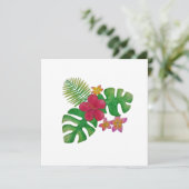 Tropische Blume Einladung (Stehend Vorderseite)