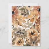 Tropische Blume Erste Einladung zum Geburtstag (Rückseite)