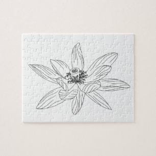 Tropische Blume Erwachsenenfarbpuzzle Puzzle