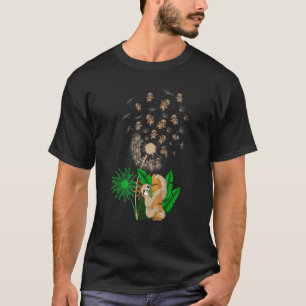 Tropische Blume Exotic Animal Dandelion Lazy Slo T-Shirt
