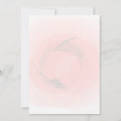 Tropische Blume Flamingo, Elephant Baby Dusche Einladung (Rückseite)