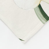 Tropische Blume Fleecedecke (Ecke)