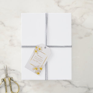 Tropische Blume Frangipani Hochzeit Geschenkanhänger