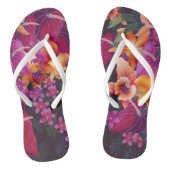Tropische Blume Frenzy Dreh Flop Badesandalen (Fußbett)