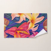 Tropische Blume fünf Badhandtuch Set (Handtuch)