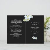 Tropische Blume für das Schwarze Hochzeitsprogramm (Stehend Vorderseite)