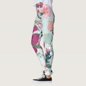 Tropische Blume für Frauen in Leggings (Links)