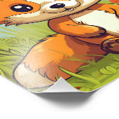 Tropische Blume für niedliche Wälder Fotodruck (Ecke)