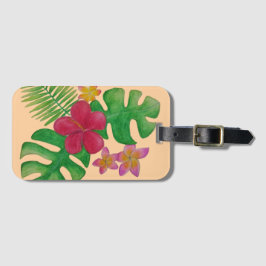 Tropische Blume Gepäckanhänger