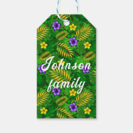 tropische Blume Geschenkanhänger