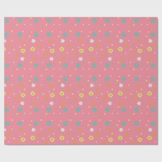 Tropische Blume Geschenkpapier (Flach)