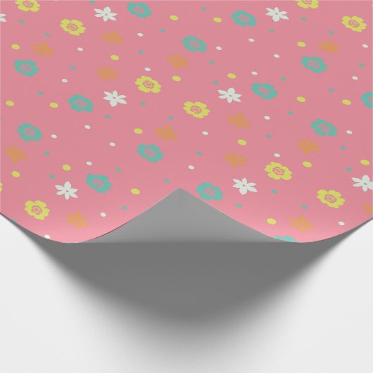 Tropische Blume Geschenkpapier (Ecke)