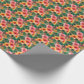 Tropische Blume Geschenkpapier (Ecke)