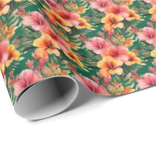 Tropische Blume Geschenkpapier