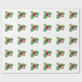 Tropische Blume Geschenkpapier