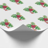Tropische Blume Geschenkpapier (Ecke)