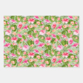 Tropische Blume Geschenkpapier Set (Vorderseite 3)