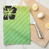 Tropische Blume Geschirrtuch (Viertel Falte)