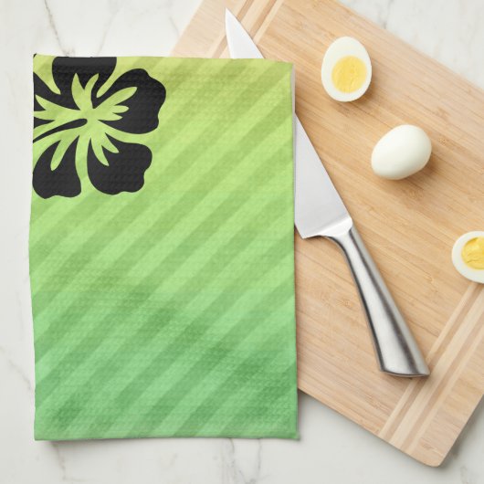 Tropische Blume Geschirrtuch (Viertel Falte)