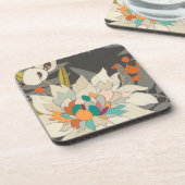 Tropische Blume Getränkeuntersetzer (Linke Seite)