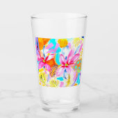 Tropische Blume Glas (Vorderseite)