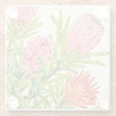 Tropische Blume Glasuntersetzer (Rückseite)