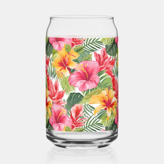 Tropische Blume Glasware Dosenglas (Links)