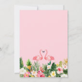 Tropische Blume Goldenes geometrisches Foto Save The Date (Rückseite)