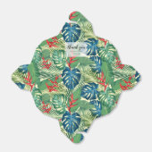 Tropische Blume Grüne Vielen Dank Geschenkschachtel (Ungefaltet)