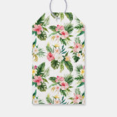 Tropische Blume Grünes Brautparty Vielen Dank Geschenkanhänger (Rückseite)