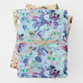 Tropische Blume Hawaiianisches Blumenmuster Geschenkpapier Set (Beispiel)