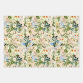 Tropische Blume Hawaiianisches Blumenmuster Geschenkpapier Set (Vorderseite 3)