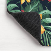 Tropische Blume Hibiskus Nahtloses Muster Mousepad (Ecke)