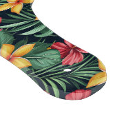 Tropische Blume Hibiskus Nahtloses Muster Schneidebrett (Ecke)