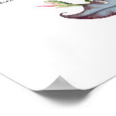 Tropische Blume Hochzeitsdinner Poster (Ecke)