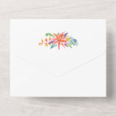 Tropische Blume in einer Einladung (Rückseite)