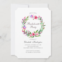 Tropische Blume. Junggeselinnen-Abschied des Besti Einladung