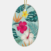 Tropische Blume Keramik Ornament (Links)