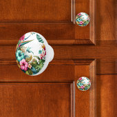 Tropische Blume Keramikknauf