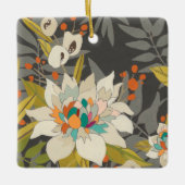 Tropische Blume Keramikornament (Vorderseite)