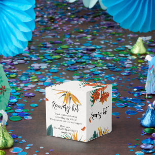 Tropische Blume Klassisches Hochzeitskit für Erhol Geschenkschachtel