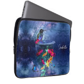 Tropische Blume, Kolibris personalisiert Laptopschutzhülle (Vorne Rechts)