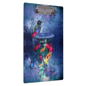 Tropische Blume, Kolibris, Schmetterlinge und Ster Klemmbrett (Rechts)