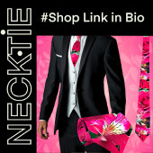 Tropische Blume Krawatte