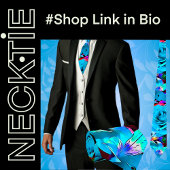 Tropische Blume Krawatte