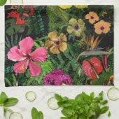 Tropische Blume 🌺 Küchentuch (Gefaltet)