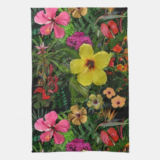 Tropische Blume 🌺 Küchentuch (Vertikal)